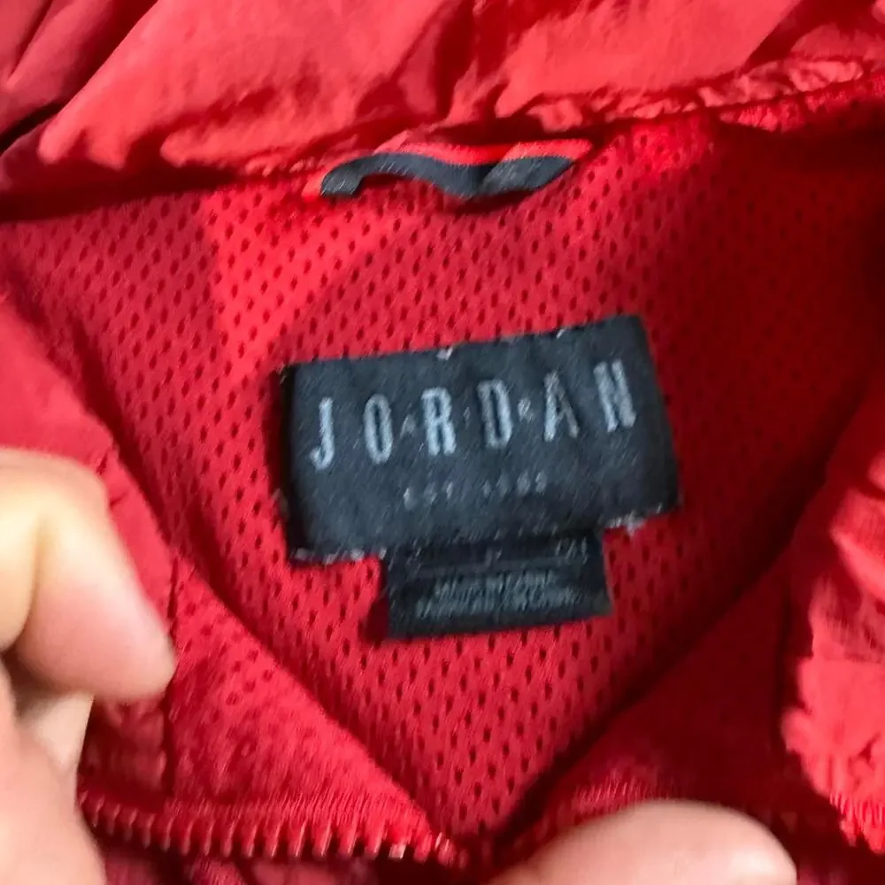 Red Jordan Brand Rain Jacket